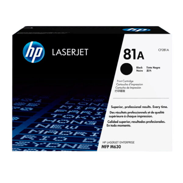 Cartucho de Tóner HP 81A Negro LaserJet Original Cf281a