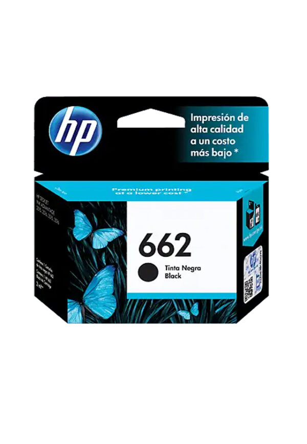 Cartucho de Tinta HP 662 Negra Original Cz103al