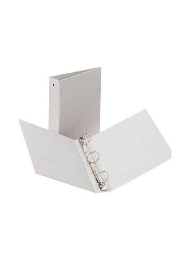 Carpeta de 3 aros color Blanco con Mica de 4