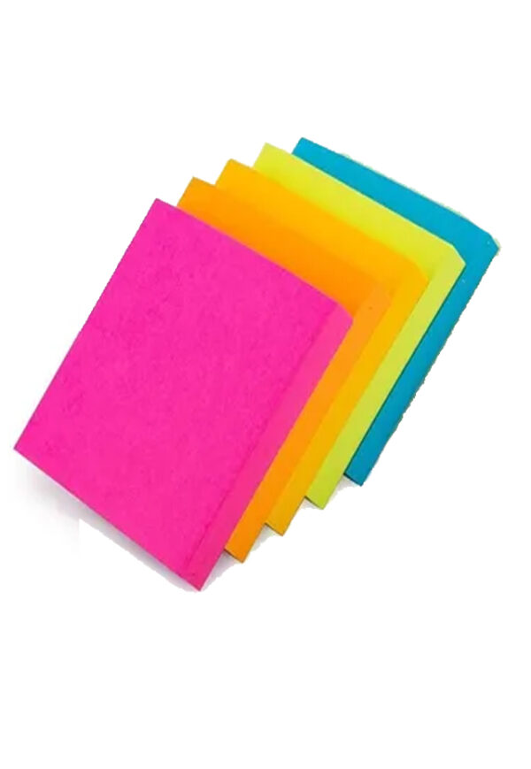 Block engomado post it 3x3 color neon 12 piezas.
